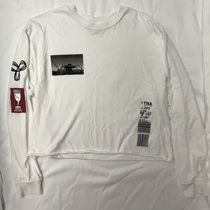 Long sleeve white Aritzia top, size M